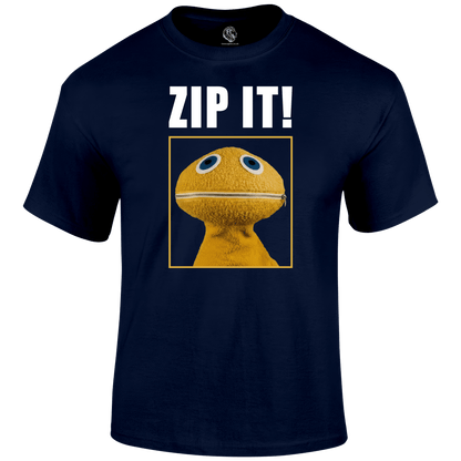 Zip It Funny T Shirt by Lion Legion 