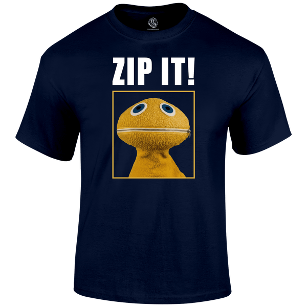 Zip It Funny T Shirt by Lion Legion 