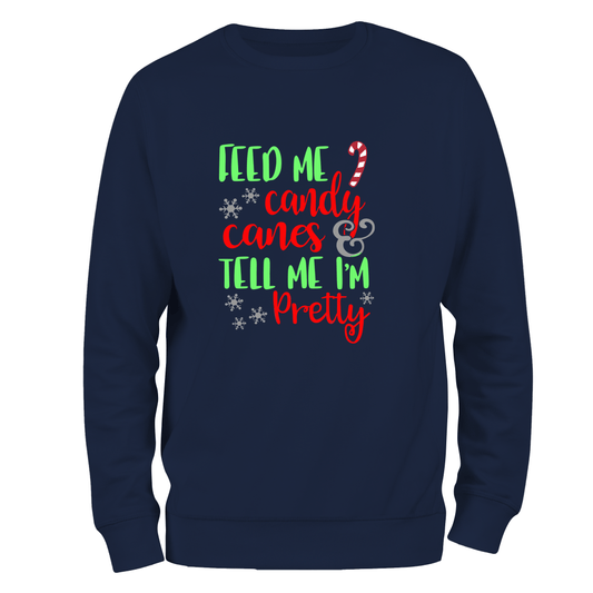 Feed Me Funny Christmas Jumper by Lion Legion 