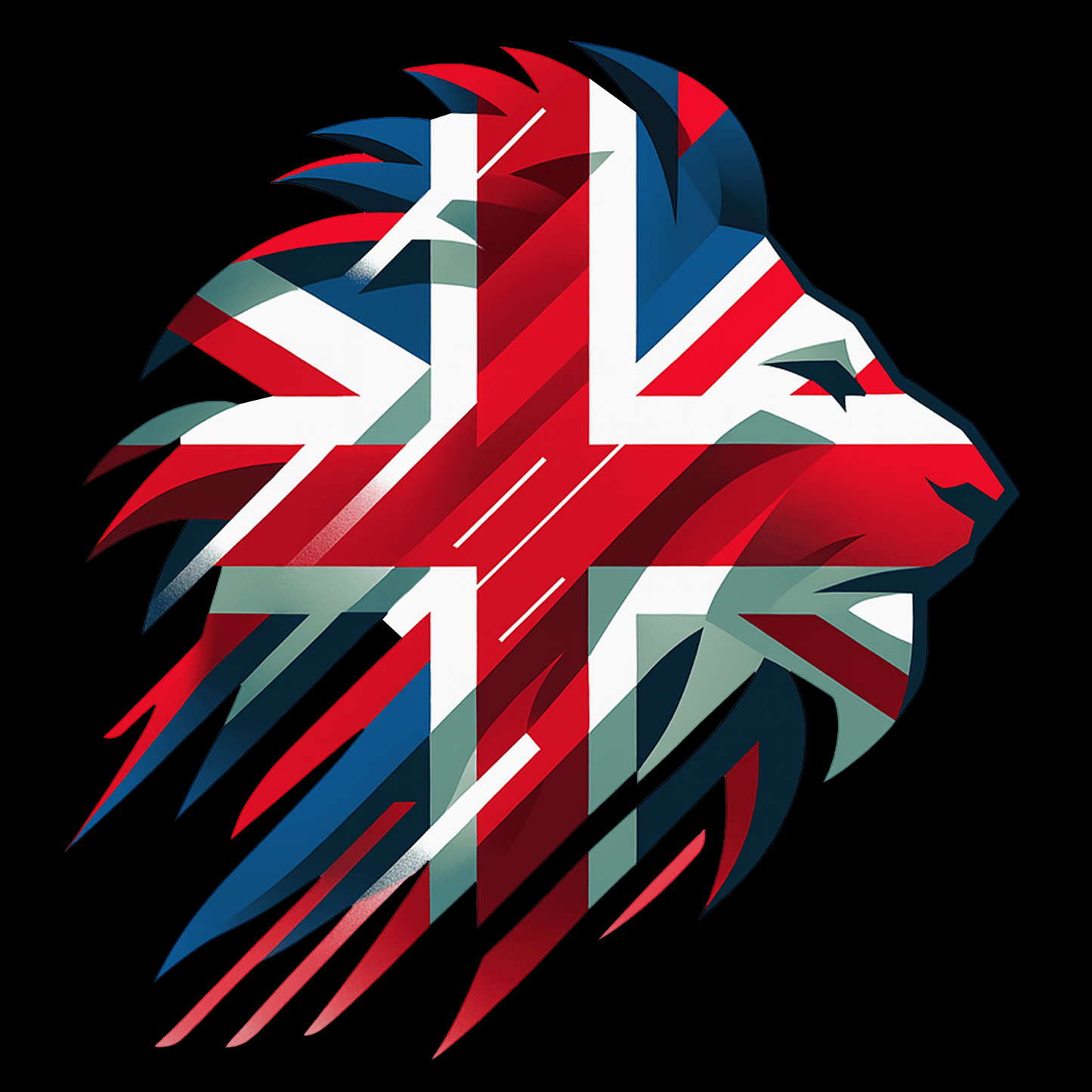 British Lion Patriotic T Shirt by Lion Legion 