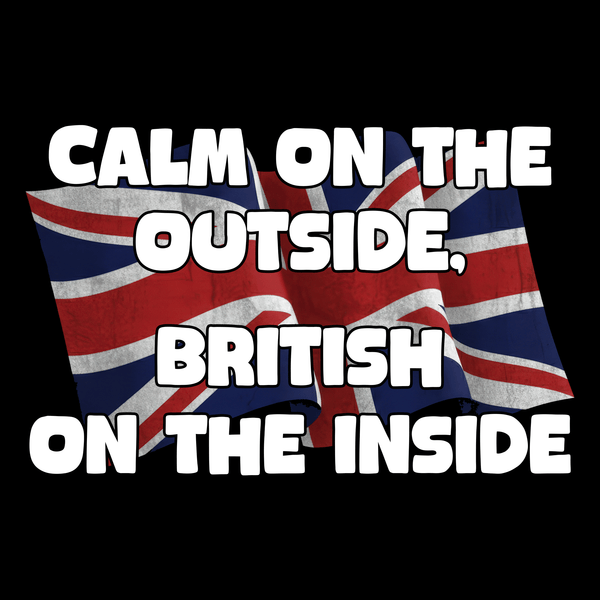 Calm On The Outside Patriotic T Shirt by Lion Legion 
