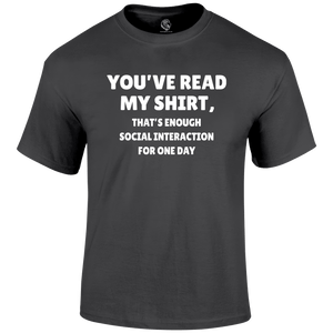 Read My Shirt Funny T Shirt