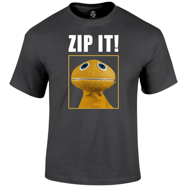 Zip It Funny T Shirt by Lion Legion 