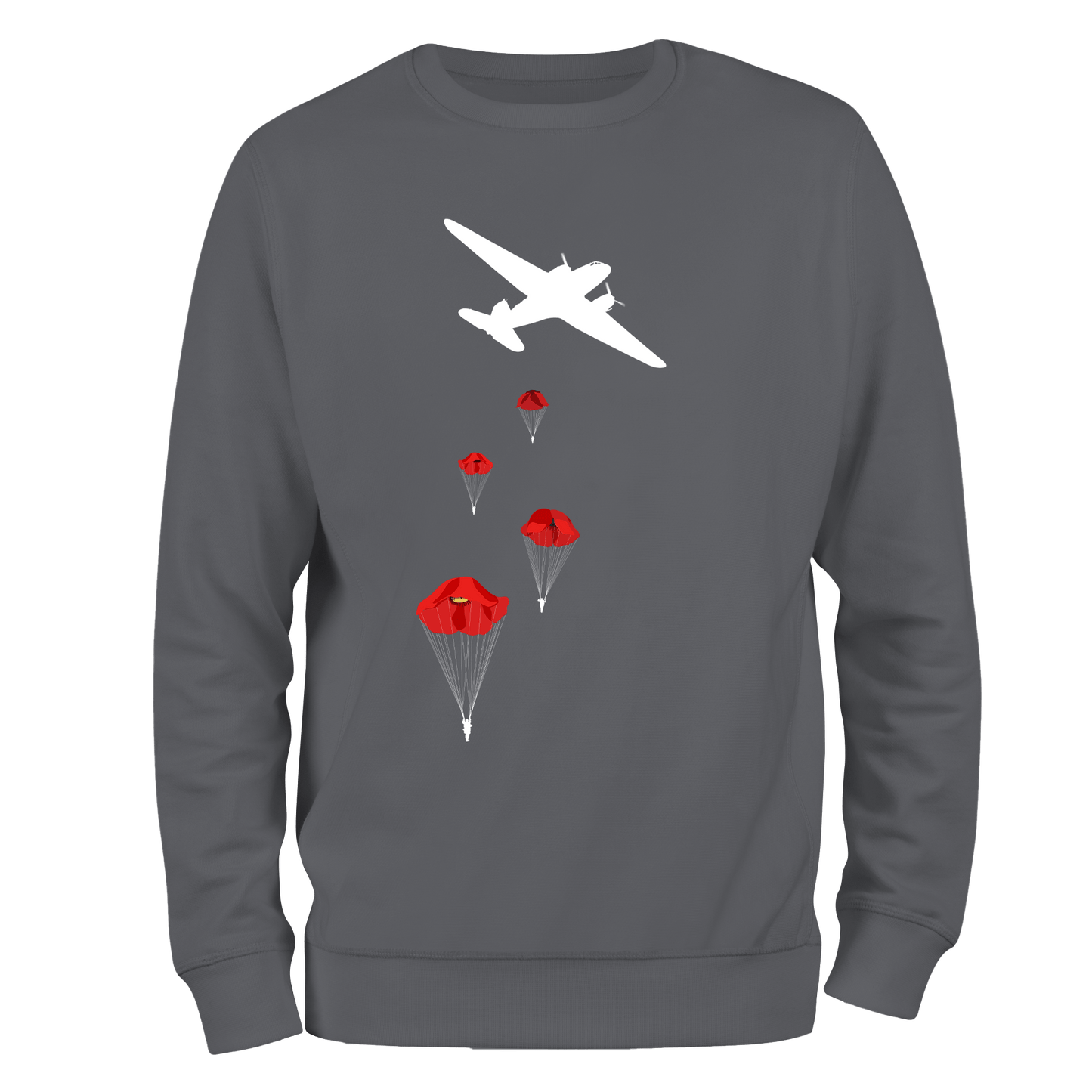 Poppy Drop Remembrance Sweatshirt by Lion Legion 