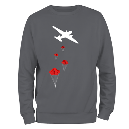 Poppy Drop Remembrance Sweatshirt by Lion Legion 