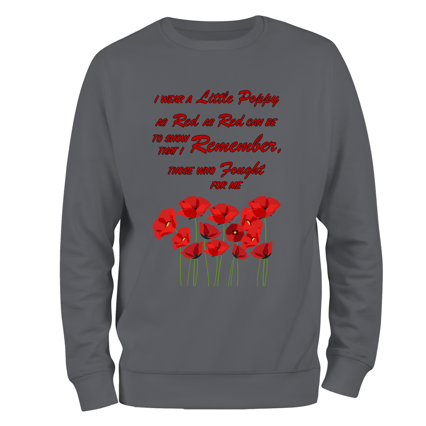 Red As Red Can Be Remembrance Day Sweatshirt by Lion Legion 