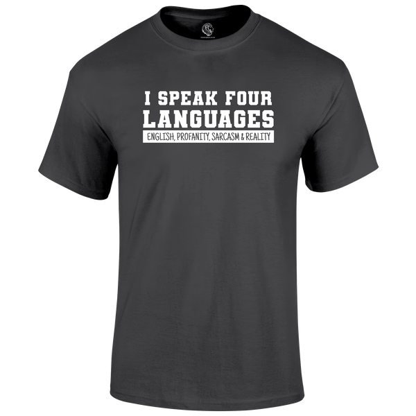 Four Languages T Shirt by Lion Legion 