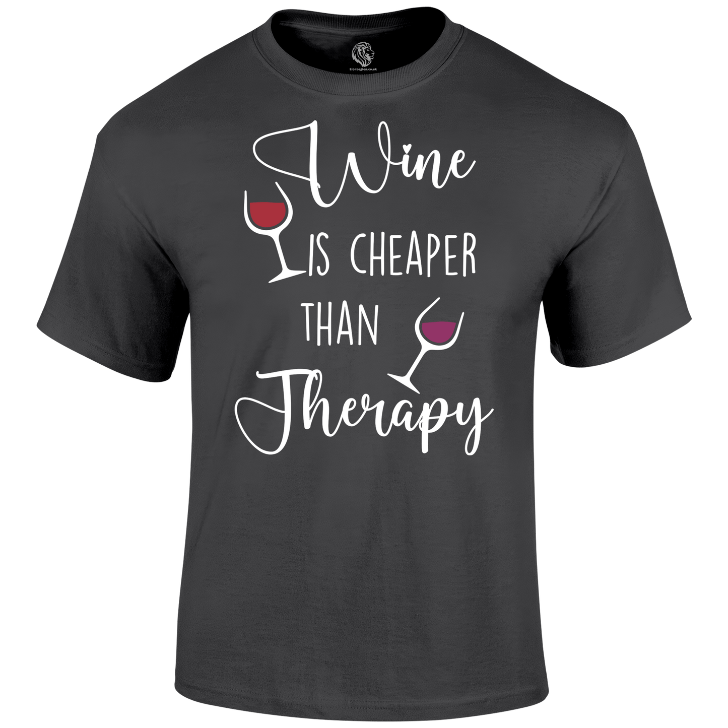 Wine Therapy T Shirt by Lion Legion 