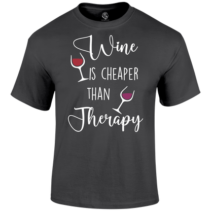 Wine Therapy T Shirt by Lion Legion 