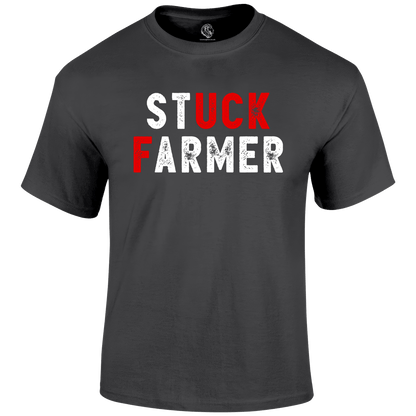 Stuck Farmer Shirt Funny T Shirt by Lion Legion 