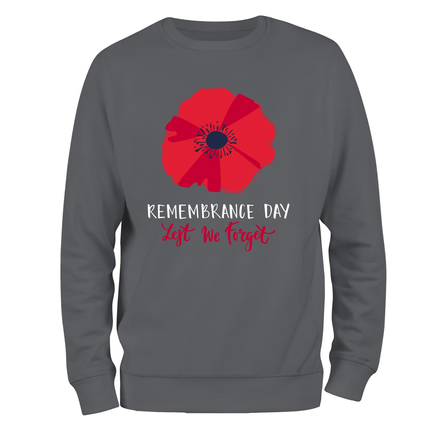 Big Poppy Remembrance Day Sweatshirt by Lion Legion 