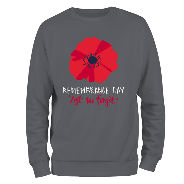 Big Poppy Remembrance Day Sweatshirt by Lion Legion 