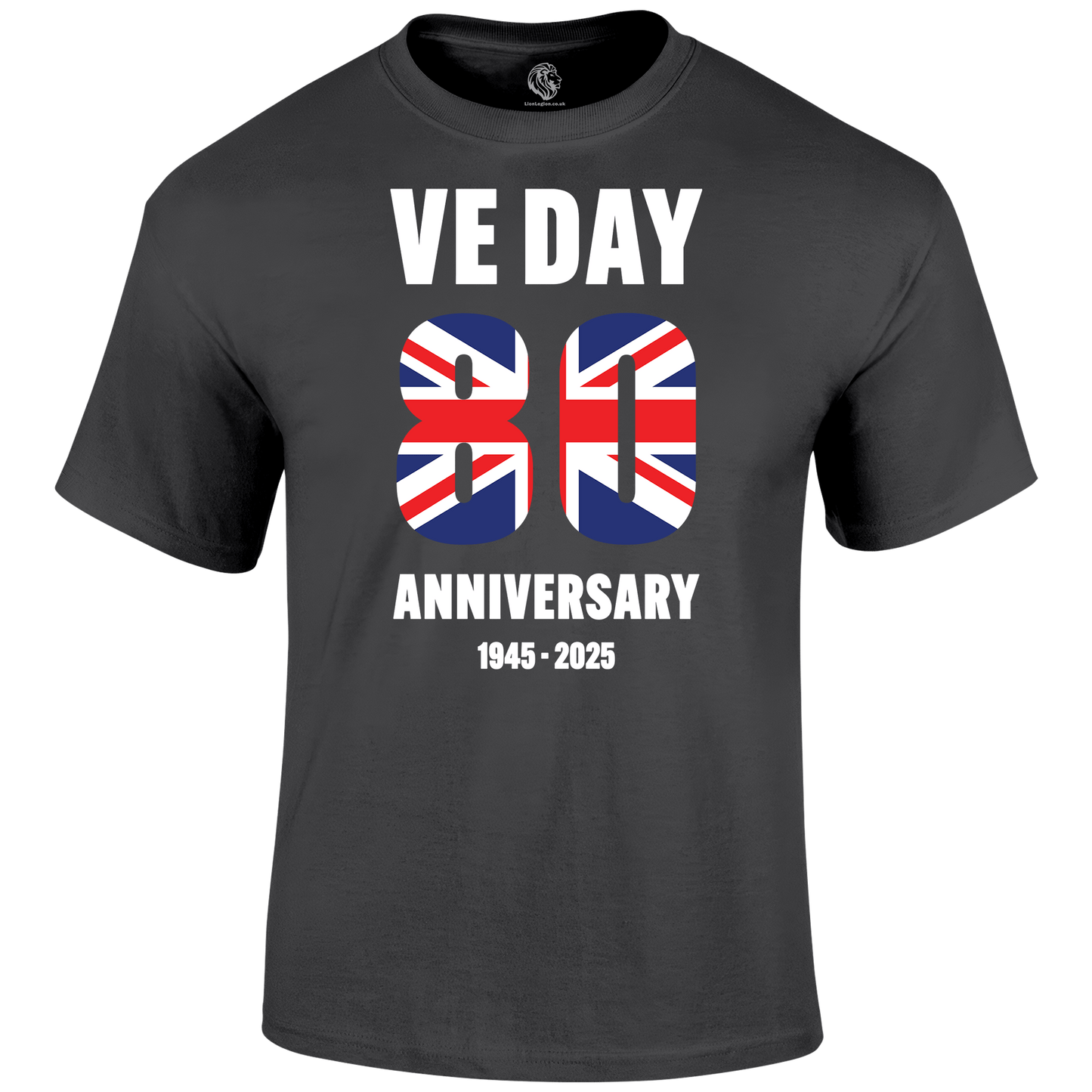 VE Day 80th T Shirt by Lion Legion 