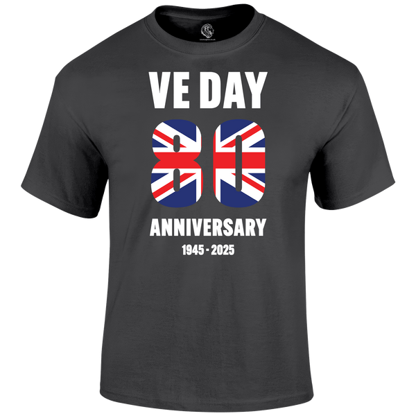VE Day 80th T Shirt by Lion Legion 