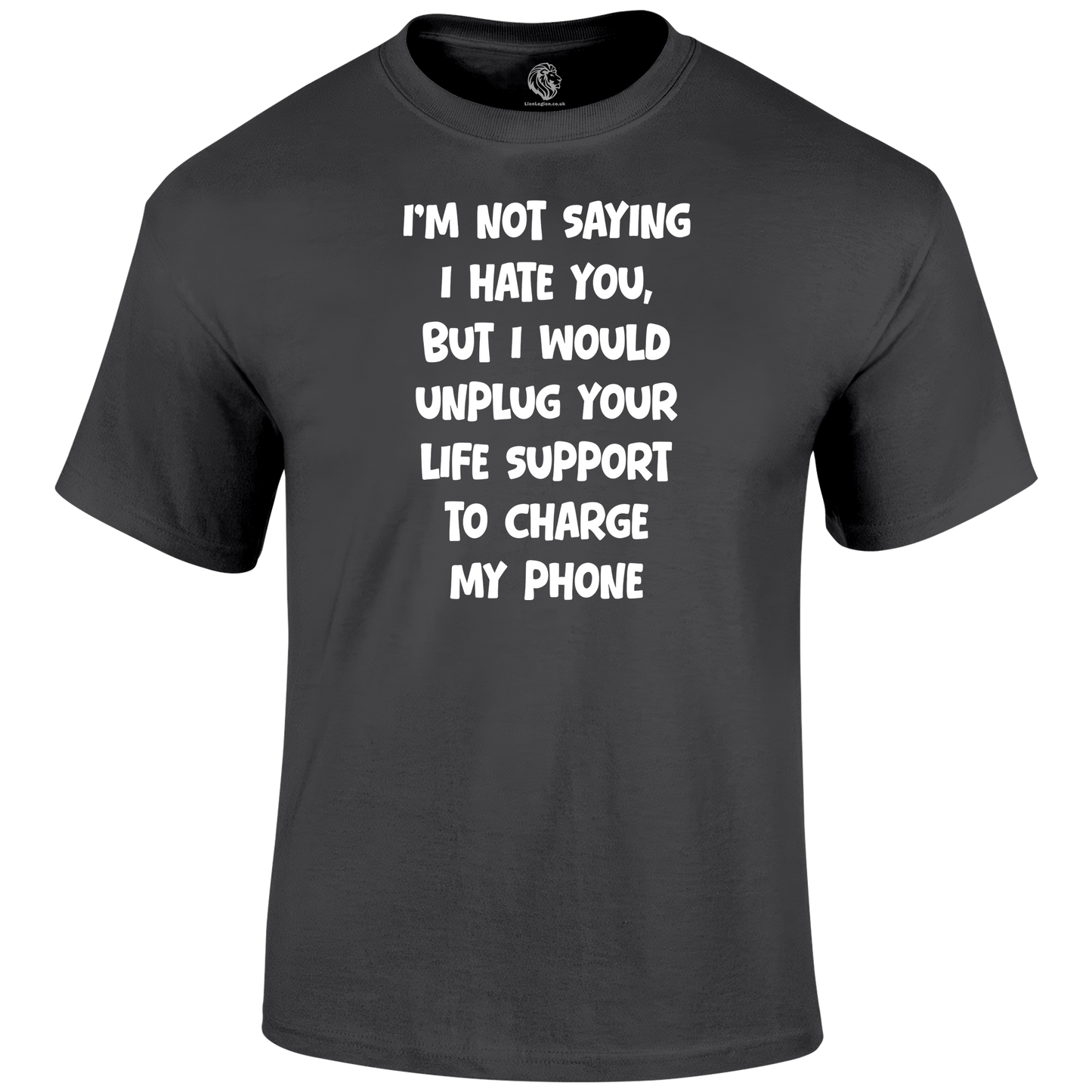 Life Support Funny T Shirt by Lion Legion 