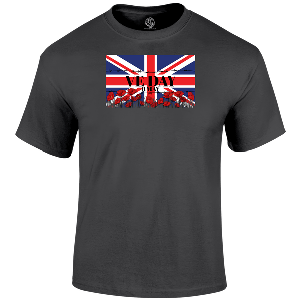 VE Day Remembrance T Shirt by Lion Legion 