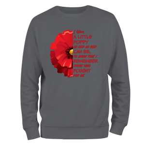 Little Poppy Remembrance Sweatshirt
