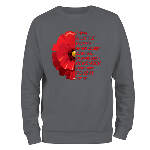 Little Poppy Remembrance Sweatshirt by Lion Legion 