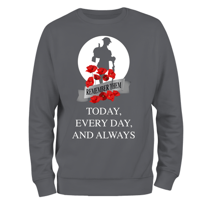 Always WW1 Remembrance Day Sweatshirt by Lion Legion 