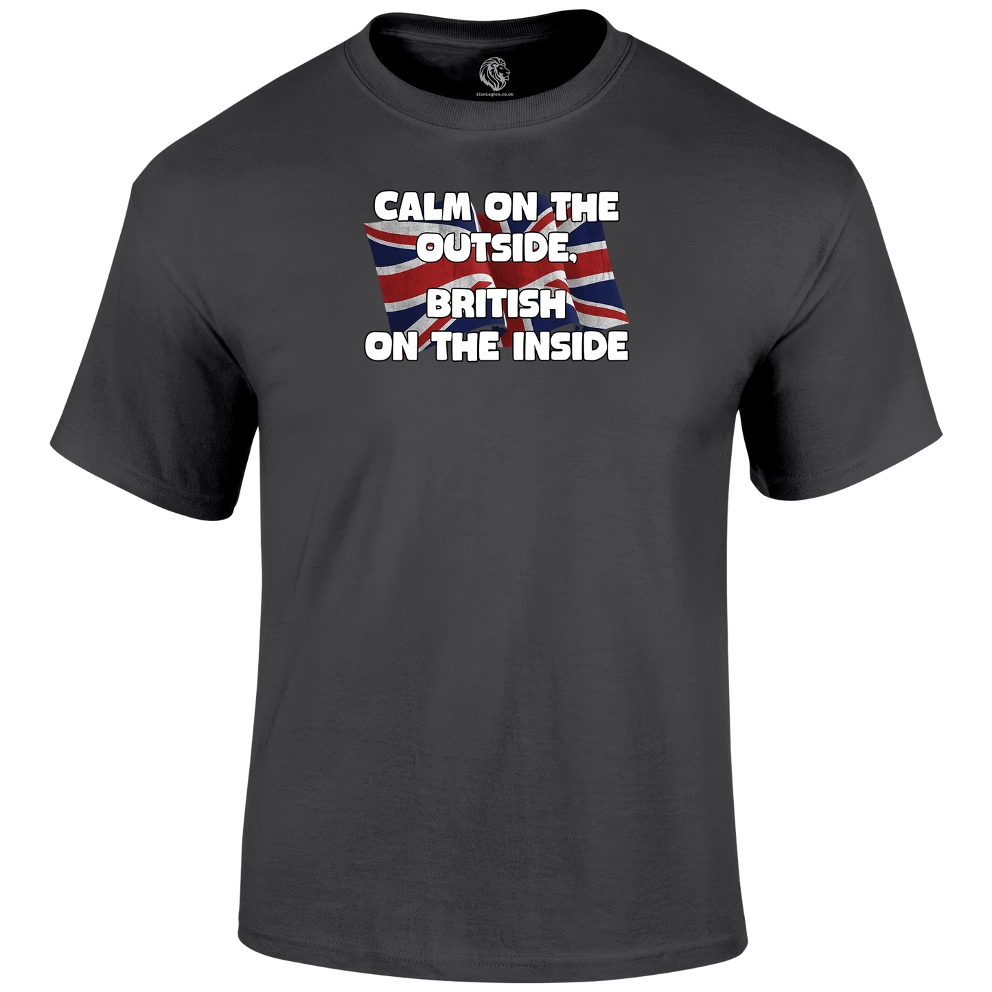 Calm On The Outside Patriotic T Shirt by Lion Legion 