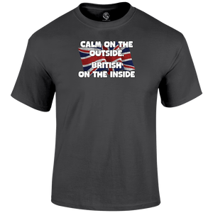 Calm On The Outside Patriotic T Shirt