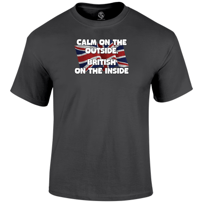 Calm On The Outside Patriotic T Shirt by Lion Legion 