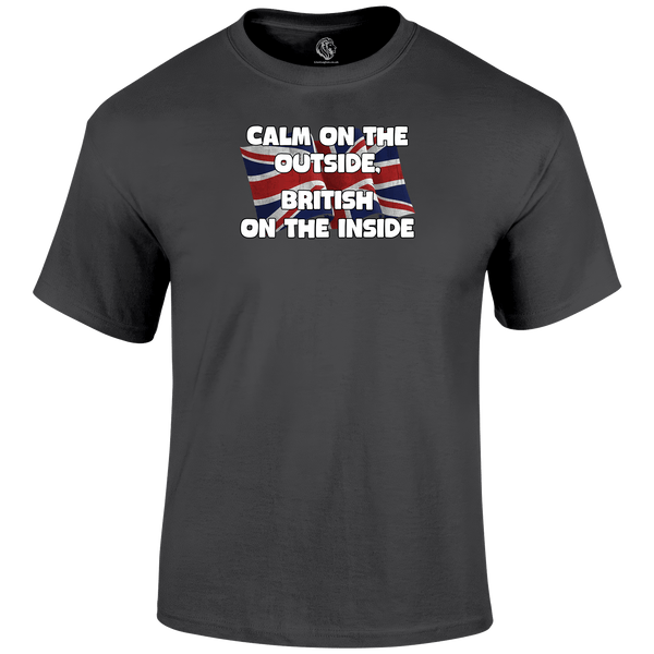 Calm On The Outside Patriotic T Shirt by Lion Legion 