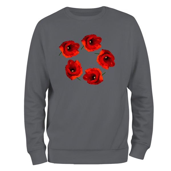 Poppy Circle Remembrance Day Sweatshirt by Lion Legion 