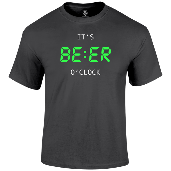 Beer O'Clock Funny T Shirt by Lion Legion 