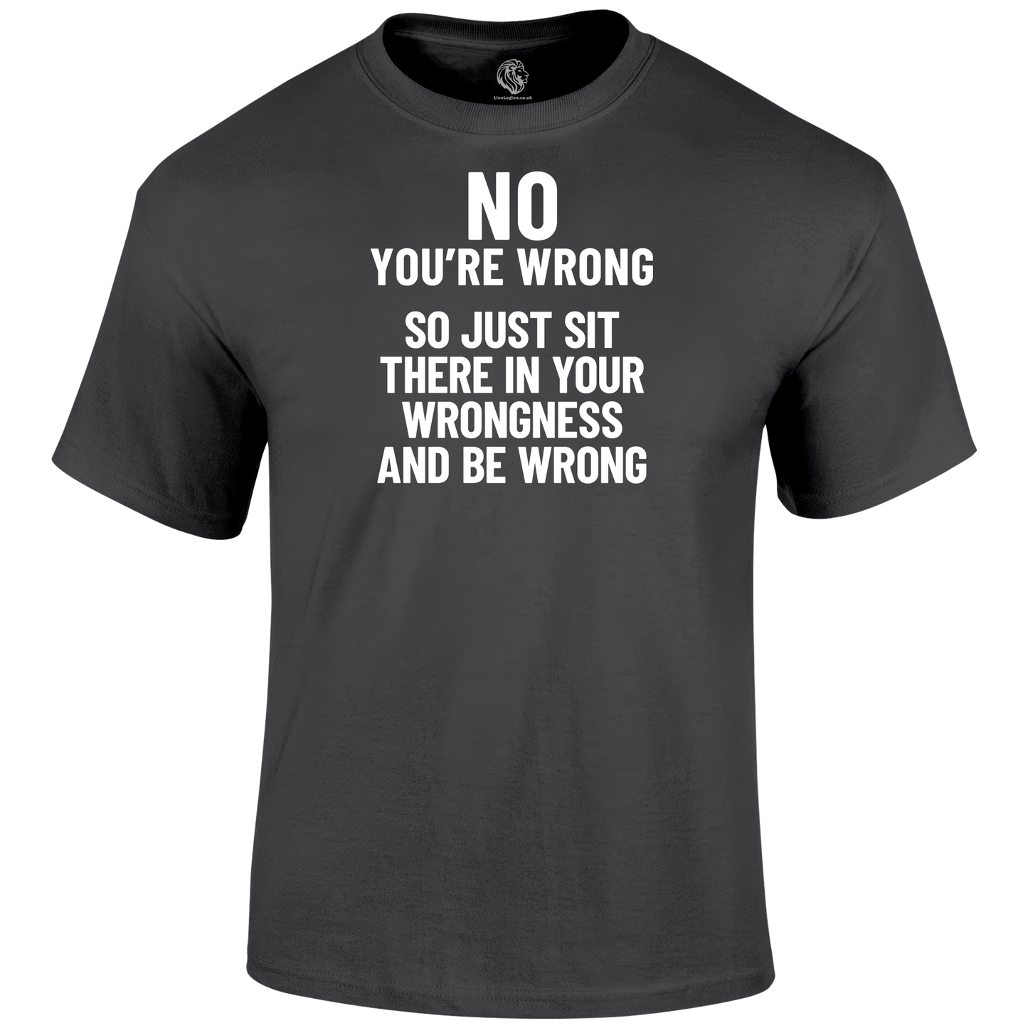 You're Wrong T Shirt by Lion Legion 