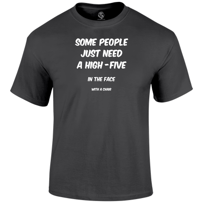 High Five Funny T Shirt by Lion Legion 