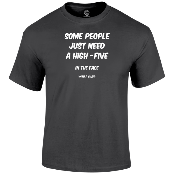 High Five Funny T Shirt by Lion Legion 