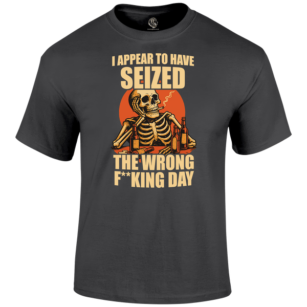 Wrong Day Funny T Shirt by Lion Legion 