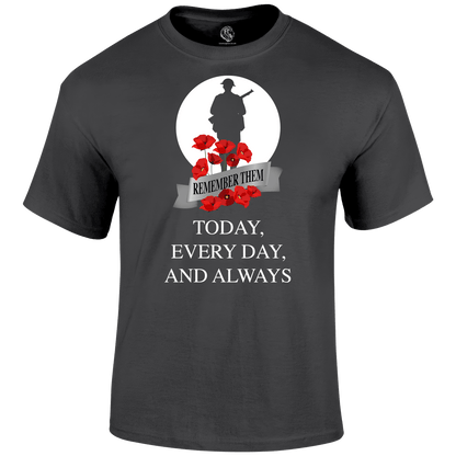 Always WW2 Remembrance Day T Shirt by Lion Legion 
