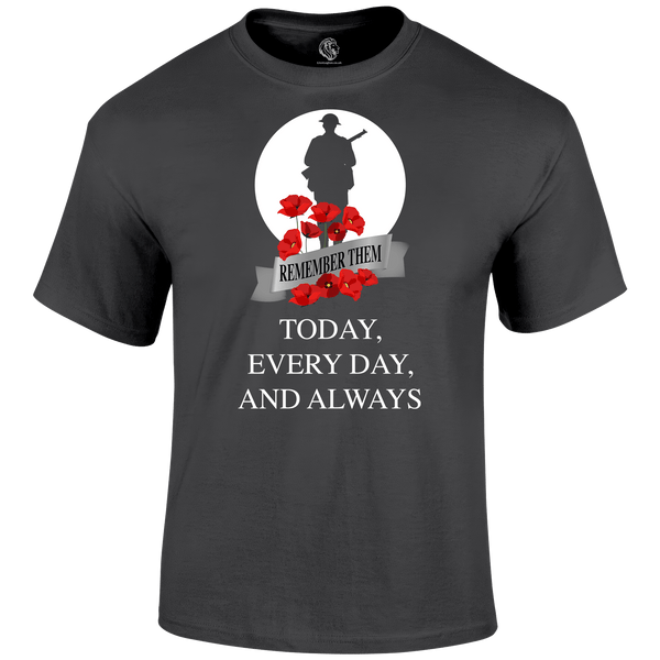 Always WW2 Remembrance Day T Shirt by Lion Legion 