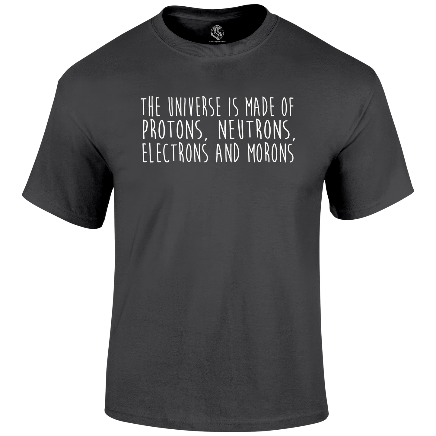 Funny T Shirt Protons, Neutrons, Electrons And Morons