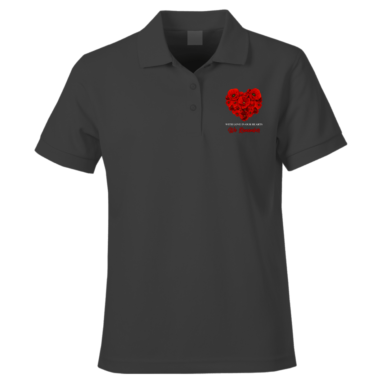 With Love Remembrance Polo Shirt by Lion Legion 