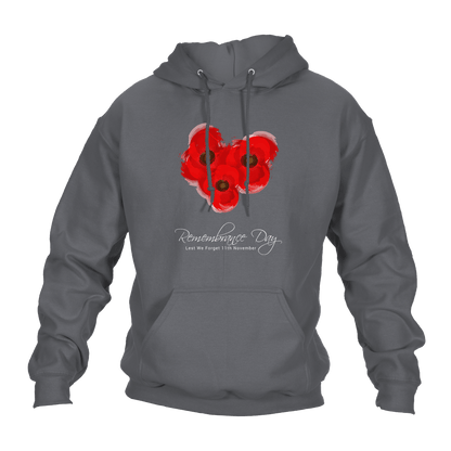 Poppy Trio Remembrance Day Hoodie by Lion Legion 