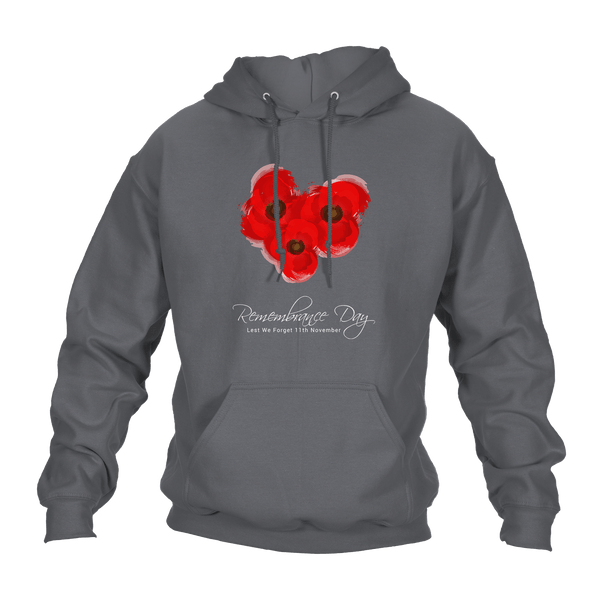 Poppy Trio Remembrance Day Hoodie by Lion Legion 