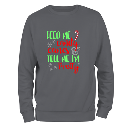 Feed Me Funny Christmas Jumper by Lion Legion 