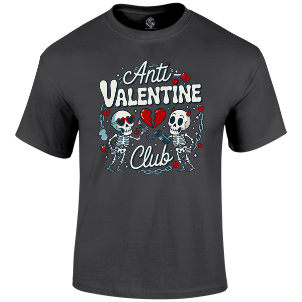 Anti-valentine Valentines Day T Shirt by Lion Legion 