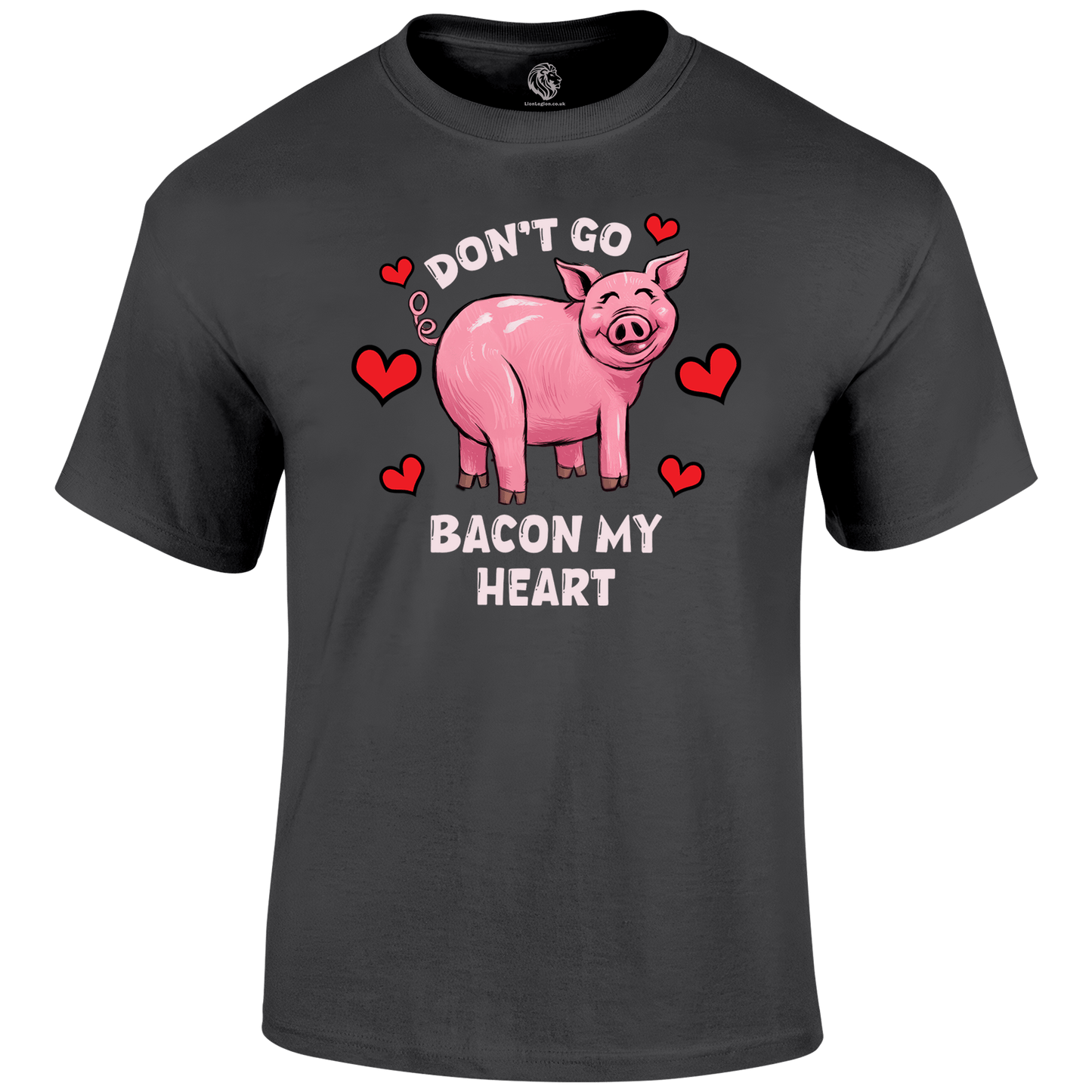 Bacon My Heart Valentine's T Shirt by Lion Legion 