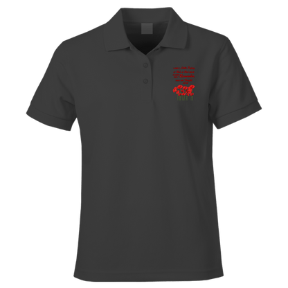 Red As Red Can Be Remembrance Day Polo Shirt by Lion Legion 