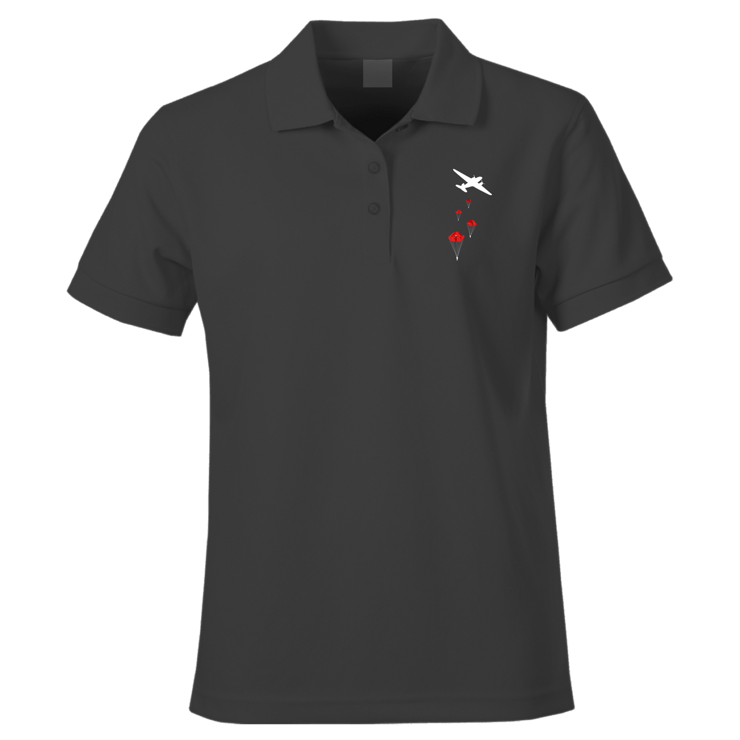 Poppy Drop Remembrance Polo Shirt by Lion Legion 