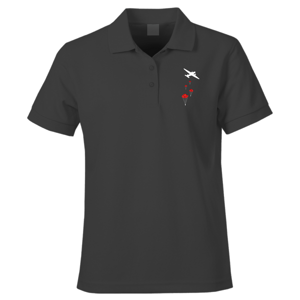 Poppy Drop Remembrance Polo Shirt by Lion Legion 