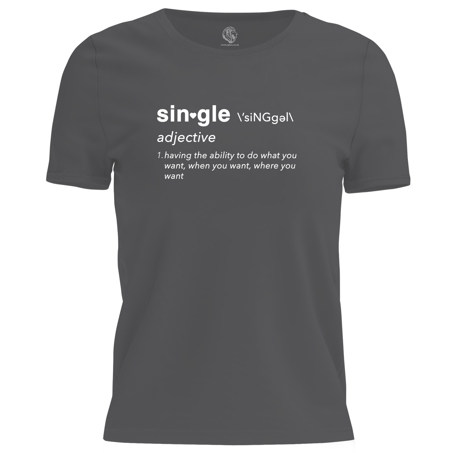 Single Noun T Shirt by Lion Legion 