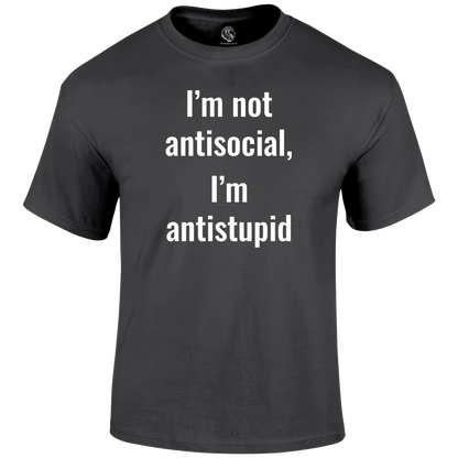 Not Antisocial T Shirt by Lion Legion 