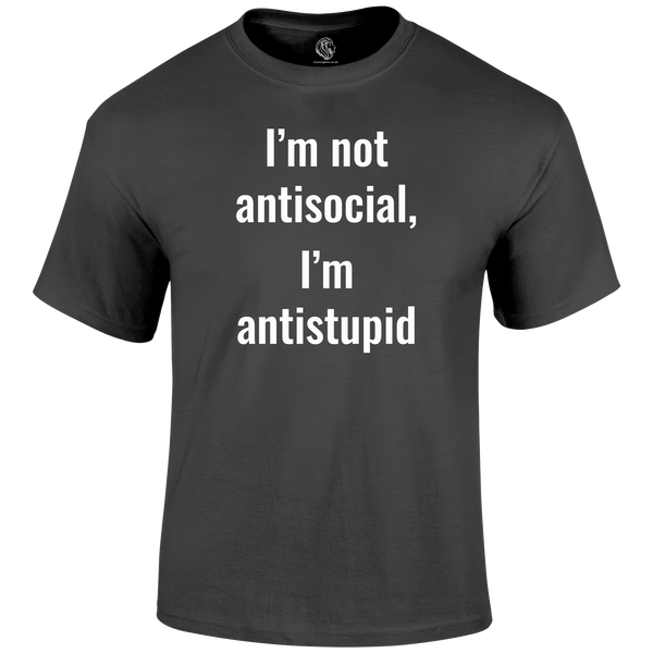 Not Antisocial T Shirt by Lion Legion 