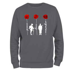 Peace And Love Remembrance Day Sweatshirt