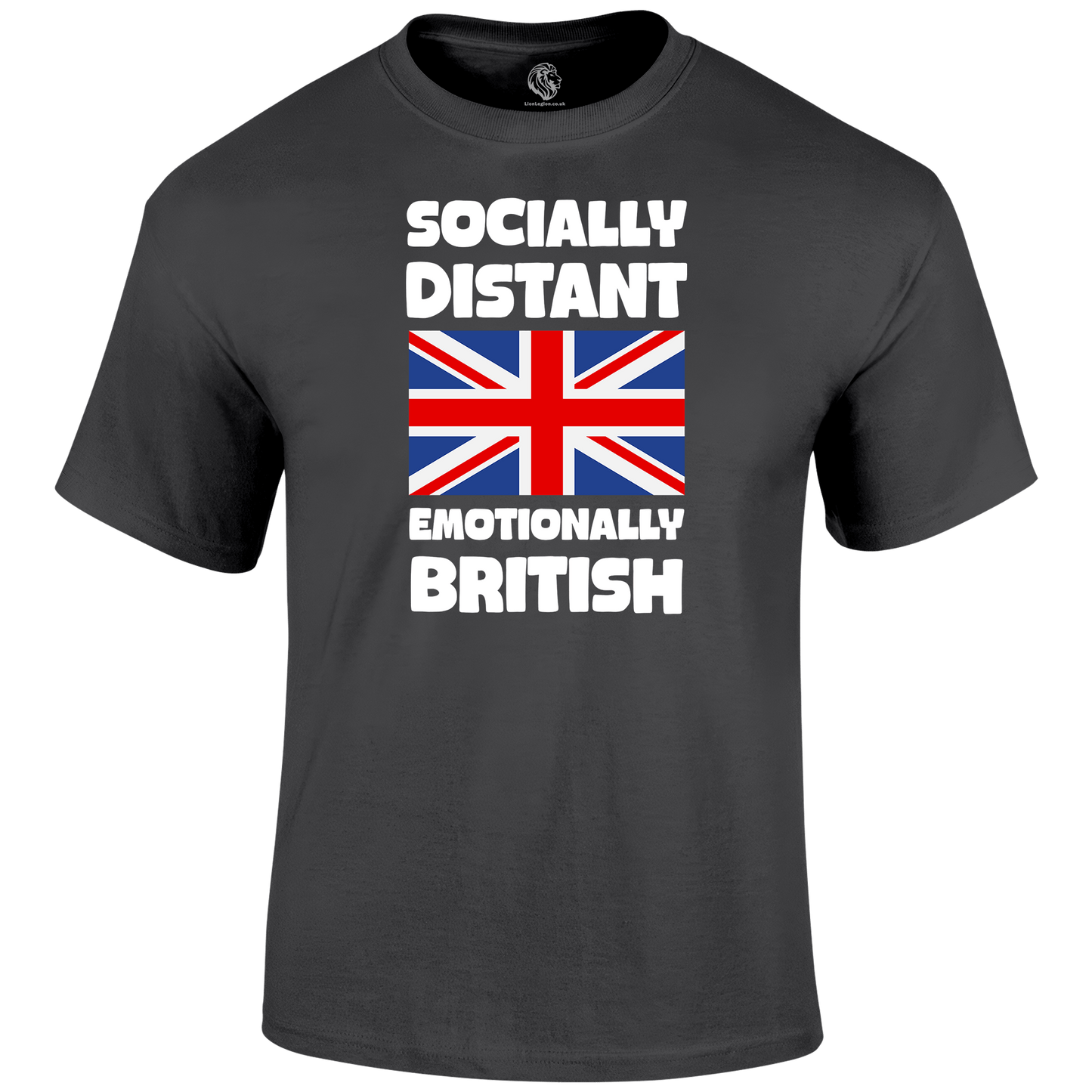 Emotionally British Patriotic T Shirt by Lion Legion 